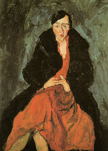 Portrait of Madeleine Castaing c1929 - Chaim Soutine reproduction oil painting