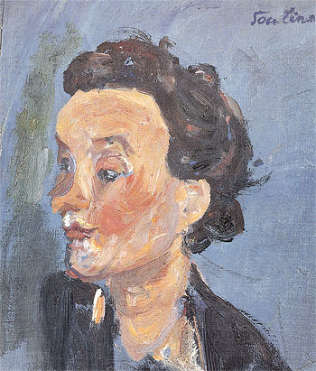 English Girl in Blue c1937 - Chaim Soutine reproduction oil painting