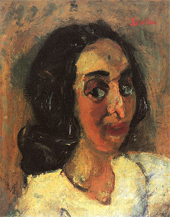 Portrait of a Woman c1940 - Chaim Soutine reproduction oil painting