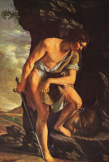 David with the Head of Goliath - Adam Elsheimer reproduction oil painting