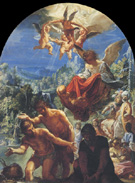 The Baptism of Christ - Adam Elsheimer reproduction oil painting