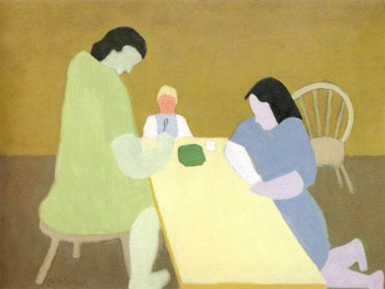 Childs Supper 1945 - Milton Avery reproduction oil painting