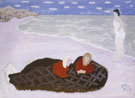 Chilly Girls by the Sea 1944 - Milton Avery reproduction oil painting