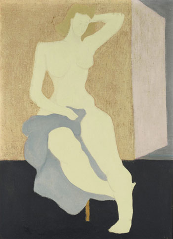 Nude with Blue Cloth 1944 - Milton Avery reproduction oil painting