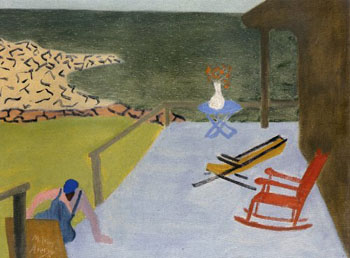 Porch and Chairs 1944 - Milton Avery reproduction oil painting