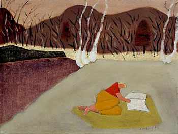 Reader 1947 - Milton Avery reproduction oil painting