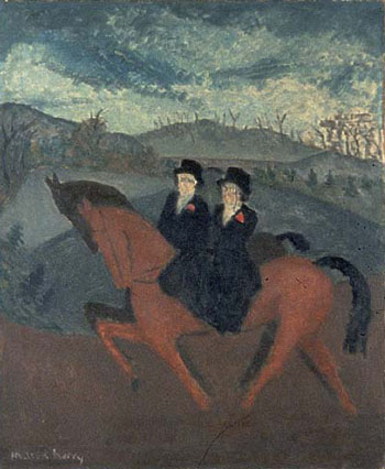 Sunday Riders 1929 - Milton Avery reproduction oil painting