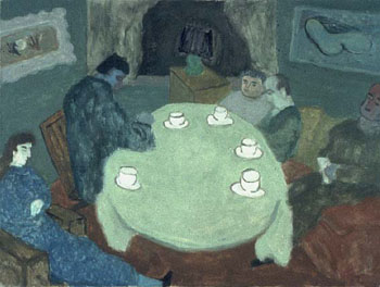 The Group after Dinner Coffee 1939 - Milton Avery reproduction oil painting