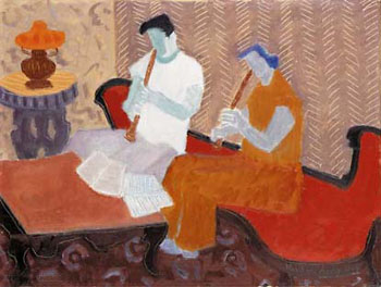 The Musicians 1949 - Milton Avery reproduction oil painting