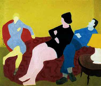 Three Friends 1944 - Milton Avery reproduction oil painting