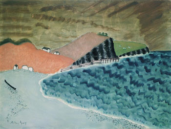 Gaspe Landscape Neuberger Marie 1943 - Milton Avery reproduction oil painting