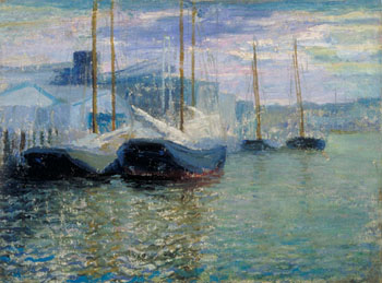 Untitled Harbor Scene c1921 - Milton Avery reproduction oil painting