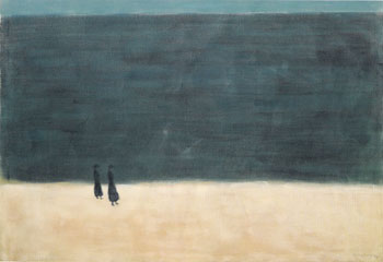 Walkers by the Sea 1954 - Milton Avery reproduction oil painting