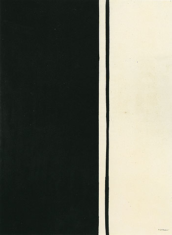 Black Fire 1961 - Barnett Newman reproduction oil painting