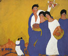 Fieres i Festes de la Santa Creu 1921 - Salvador Dali reproduction oil painting