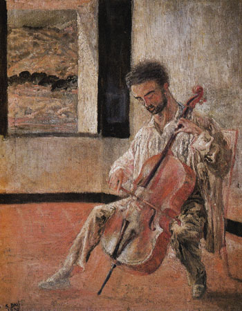 Portrait of the Cellist Ricardo Pichot 1920 - Salvador Dali reproduction oil painting