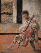 Portrait of the Cellist Ricardo Pichot 1920 - Salvador Dali reproduction oil painting