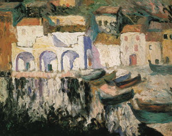 View of Portdogue Port Alguer Cadaques 1920 - Salvador Dali reproduction oil painting