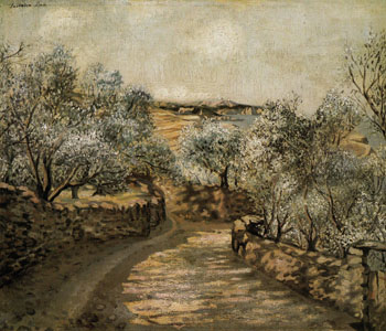 The Lane to Port Lligat with View of Cap Creus c1922 - Salvador Dali reproduction oil painting