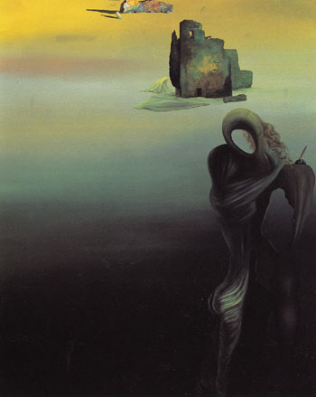 Gradiva Finds the Anthropomorphic Ruins 1931 - Salvador Dali reproduction oil painting