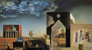 Suburbs of Paranoiac Critical Town Afternoon on the Outskirts of European History 1936 - Salvador Dali reproduction oil painting