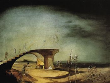 The Broken Bridge and the Dream 1945 - Salvador Dali reproduction oil painting