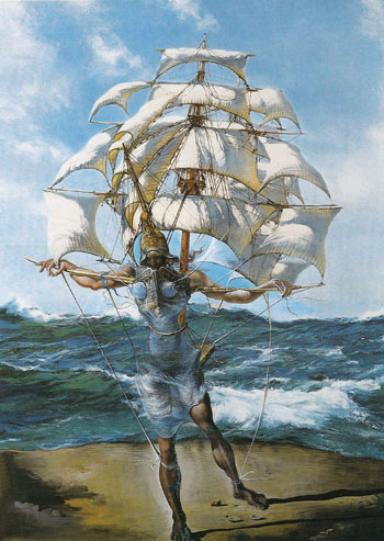 The Ship c1942 - Salvador Dali reproduction oil painting