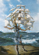The Ship c1942 - Salvador Dali
