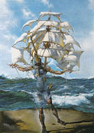 The Ship c1942 - Salvador Dali reproduction oil painting