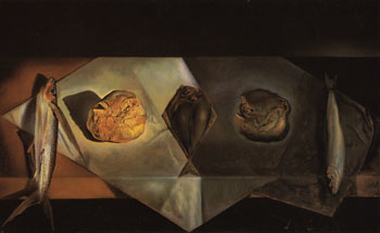Eucharistic Still Life Nature Morte Evangelique 1952 - Salvador Dali reproduction oil painting