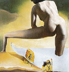 Dali Lifting the Skin of the Mediterrancean Sea to Show Gala the Birth of Venus 1977 - Salvador Dali reproduction oil painting