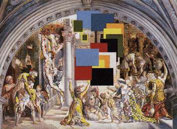 Athens is Burning The School of Athens and the Borgo Fire c1979 - Salvador Dali reproduction oil painting