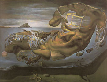 Rhinoceros Disintegration of Ilissus of Phidias 1964 - Salvador Dali reproduction oil painting