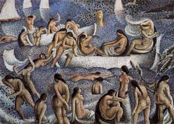 Bathers at the Llaner 1923 - Salvador Dali reproduction oil painting