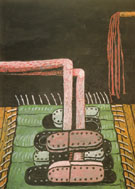 Green Rug 1976 - Philip Guston