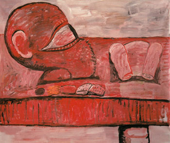 Head and Table 1975 - Philip Guston reproduction oil painting