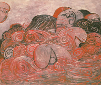 Deluge III 1979 - Philip Guston reproduction oil painting