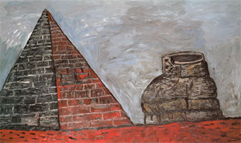 Pyramid and Shoe 1977 - Philip Guston reproduction oil painting