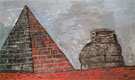 Pyramid and Shoe 1977 - Philip Guston