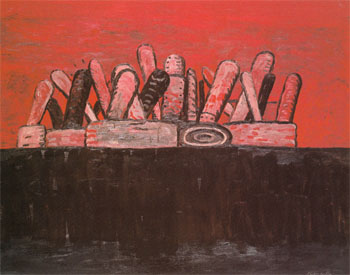Red Sky 1976 - Philip Guston reproduction oil painting