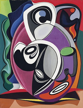 Abstraction 1928 - Auguste Herbin reproduction oil painting