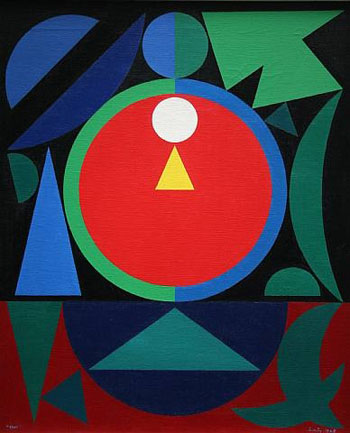 Eros I 1948 - Auguste Herbin reproduction oil painting
