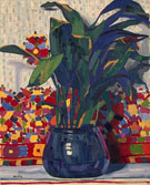 Flowers c1906 - Auguste Herbin reproduction oil painting