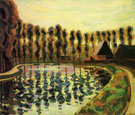 Landscape with Poplars 1907 - Auguste Herbin reproduction oil painting