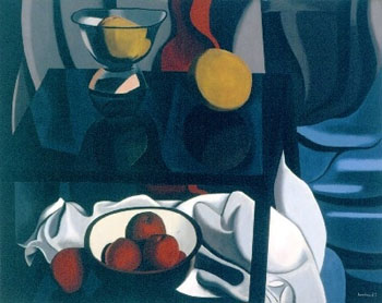 Nature Morte Aux Fruits 1937 - Auguste Herbin reproduction oil painting