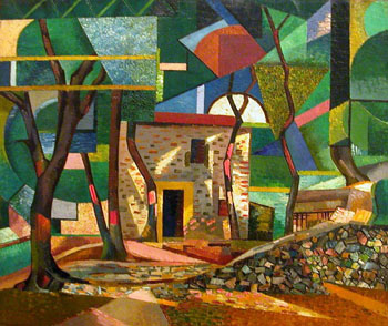 Paysage de Ceret 1913 - Auguste Herbin reproduction oil painting