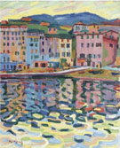 Quai du Port de Bastia 1907 - Auguste Herbin reproduction oil painting