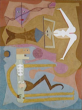 Les Voies Abandonnees 1962 - Victor Brauner reproduction oil painting