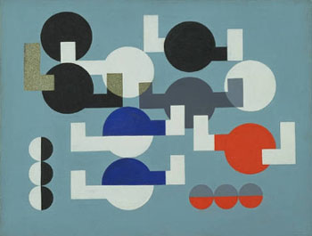 Composition of Circles and Overlapping Angles 1930 - Sophie Taeuber Arp reproduction oil painting