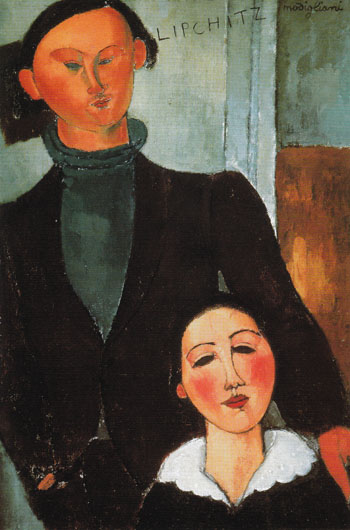 Jacques and Berthe Lipchitz 1916 - Amedeo Modigliani reproduction oil painting
